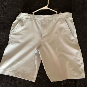 Boys Light Gray Golf Shorts